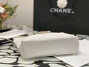 Chanel Vintage Tote 24cm White - 4