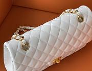Chanel Flap bag 25cm lambskin White - 5