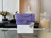 Chanel Flap bag Gold hardware 25cm caviar purple - 1
