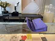 Chanel Flap bag Gold hardware 25cm caviar purple - 5