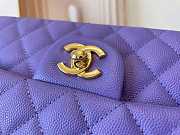 Chanel Flap bag Gold hardware 25cm caviar purple - 4