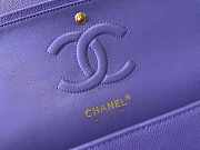 Chanel Flap bag Gold hardware 25cm caviar purple - 3