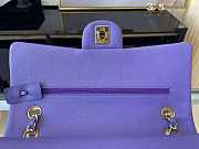 Chanel Flap bag Gold hardware 25cm caviar purple - 2
