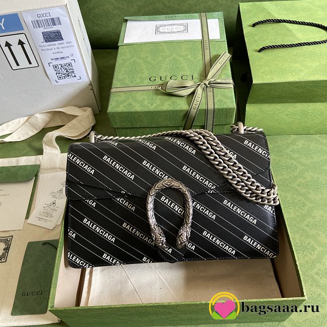 Gucci X Balenciaga Dionysus Bag 28cm Balck - 1