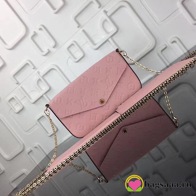 Bagsaaa Louis Vuitton M82608 Pochette Félicie Bag Rose Pink - 21 x 12 x 3 cm - 1