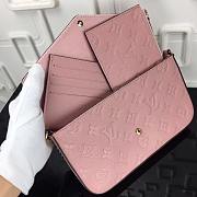 Bagsaaa Louis Vuitton M82608 Pochette Félicie Bag Rose Pink - 21 x 12 x 3 cm - 5