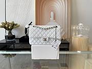 Chanel Flap Bag Caviar in White 25cm with - 1