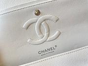Chanel Flap Bag Caviar in White 25cm with - 6