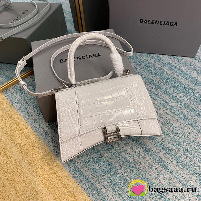 Balenciaga Hourglass Bag 24cm White - 1