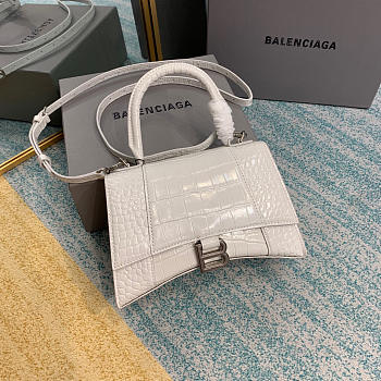 Balenciaga Hourglass Bag 24cm White