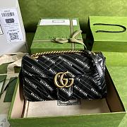 Gucci X Balenciaga Marmont bag 26cm Black - 1