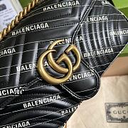 Gucci X Balenciaga Marmont bag 26cm Black - 5