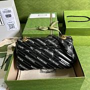 Gucci X Balenciaga Marmont bag 26cm Black - 6