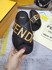 Fendi Leather cross sandal - 2