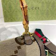 Gucci Aria Bamboo Handbag 21cm - 3