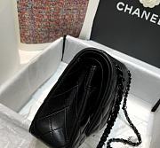 Chanel Flap bag 25cm black hardware  - 2