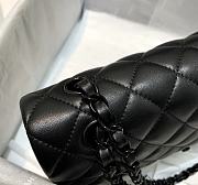 Chanel Flap bag 25cm black hardware  - 3