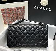 Chanel Flap bag 25cm black hardware  - 6