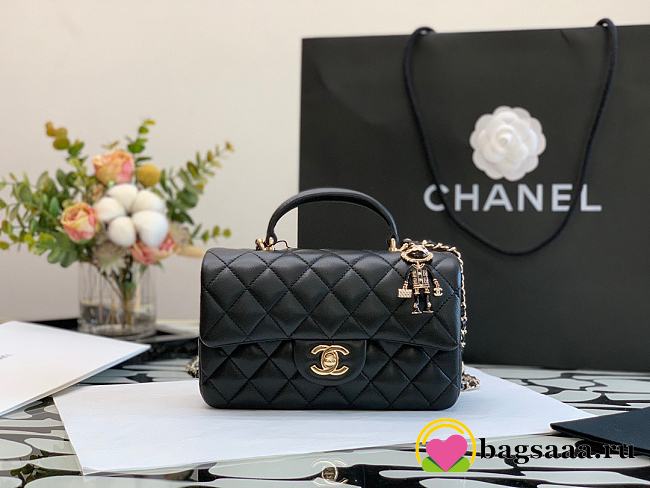 Chanel Mini CF Bag 13cm Black - 1