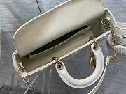Dior Lady D-Joy Bag White 26cm - 3