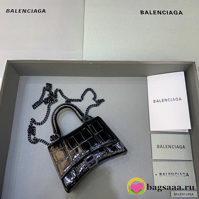 Balenciaga Hourglass Mini Bag 12cm black - 1