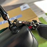 Gucci Aria Bamboo Handbag 21cm Black - 2