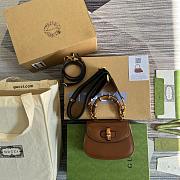 Gucci Aria Bamboo Handbag 21cm Brown - 1