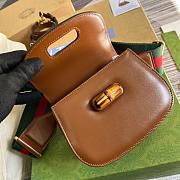 Gucci Aria Bamboo Handbag 21cm Brown - 2