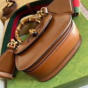 Gucci Aria Bamboo Handbag 21cm Brown - 4