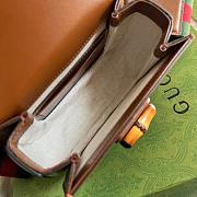 Gucci Aria Bamboo Handbag 21cm Brown - 6