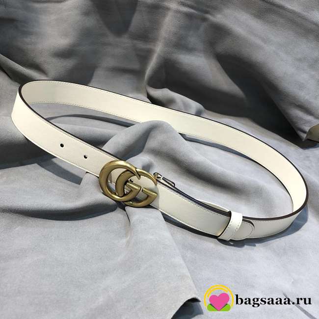 Gucci Belt 3cm white - 1