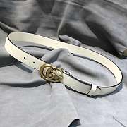 Gucci Belt 3cm white - 1
