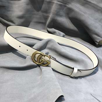 Gucci Belt 3cm white