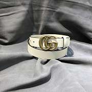 Gucci Belt 3cm white - 5