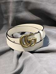 Gucci Belt 3cm white - 3