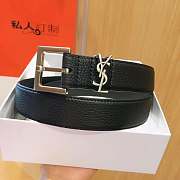 YSL belt black 3cm  - 6