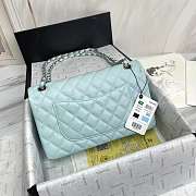 Chanel Flap Bag Silver 25cm - 4