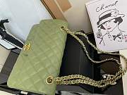 Chanel Flap Bag Caviar in Light Green 25cm with Gold Hardware - 3