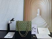 Chanel Flap Bag Caviar in Light Green 25cm with Gold Hardware - 4