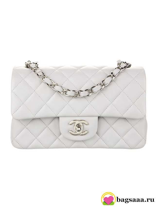 Chanel Flap Bag Mini 20cm white - 1