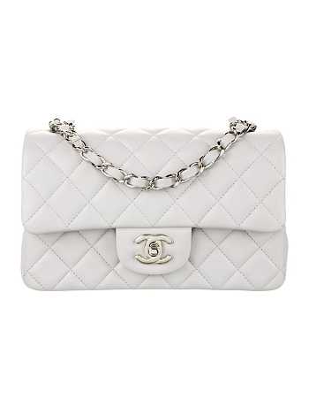 Chanel Flap Bag Mini 20cm white