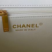 Chanel Flap Bag White AS3457  - 5