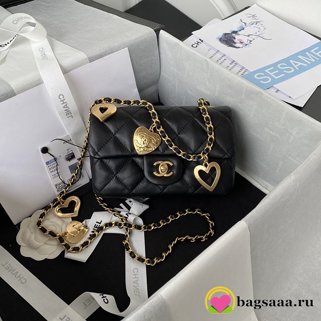 Chanel Flap Bag Black AS3456 - 1