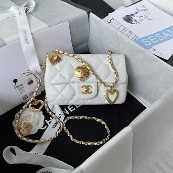 Chanel Flap Bag White AS3456