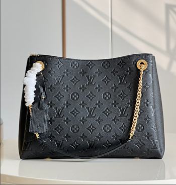 Louis Vuitton Monogram Empreinte Leather Handbags M43758 Black