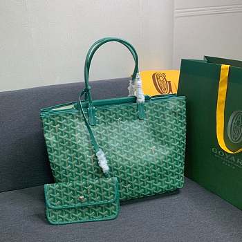 Bagsaaa Goyard Isabelle Tote Green Bag