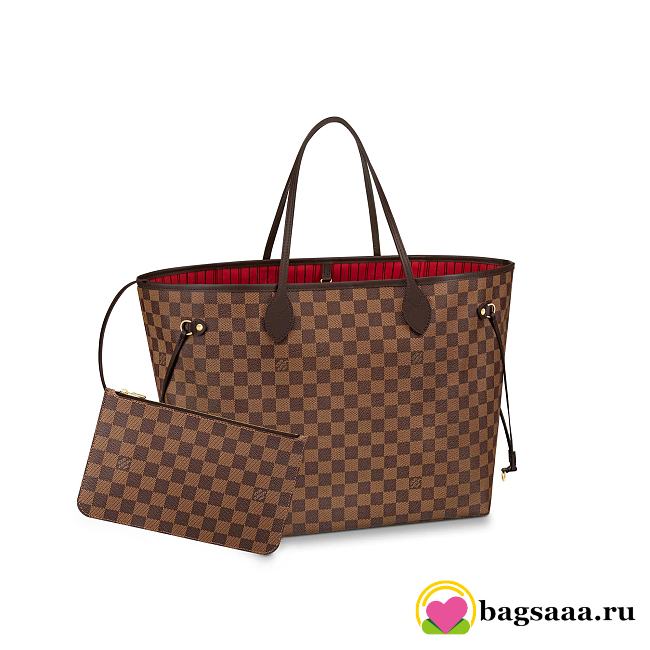 Louis Vuitton Neverfull Damier Ebene GM N41357 Red - 1