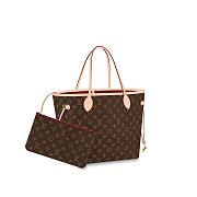 LV Neverfull MM Monogram with red M41177  - 1