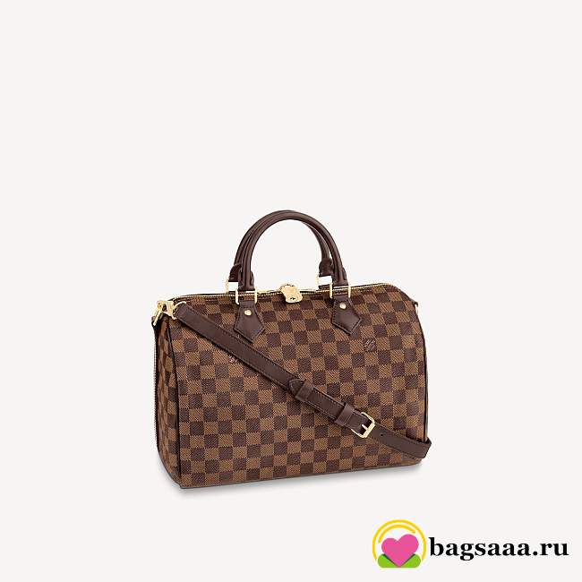 Louis Vuitton Damier Azur Speedy 30cm With Shoulder Strap Bag N41183 - 1
