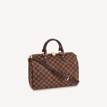 Louis Vuitton Damier Azur Speedy 30cm With Shoulder Strap Bag N41183
